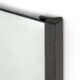 Plnovýsuvné zrcadlo, 350x40x1000 mm, rám černý mat  (2005000401)