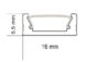 Profil WIRELI NORWAY10 C/ stříbrný elox, 2m (metráž)  (3209171120)