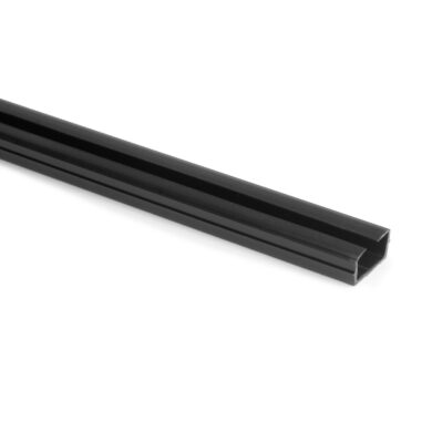 Krycí lišty na kabely k zakladnímu profilu ZERO, 1,1m, černý plast  (2007028120)