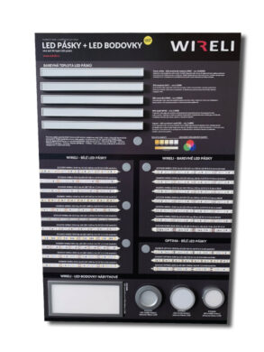 Vzorková tabule s LED pásky WIRELI 2021  (3205180120)