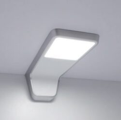 LED svítidlo LENA 2 bílá / chrom, s vypínačem, bílá neutrální 2W 145 lm, USB
