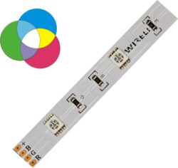 RGB LED pásek 5050  30 WIRELI 7,2W 0,6A 12V - RGB LED psek s velkou rozte LED.