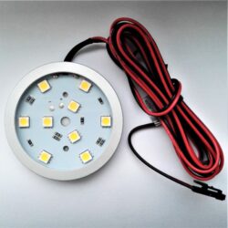 LED svítidlo SLIM RING DIFUZOR ČÍRÝ 60x8mm 2W 12V (bílá teplá), lepení - Kvalitní LED svítidlo Wireli. Montáž lepením 3M páskou.