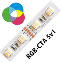 RGB-CTA LED pásek 5050  60 WIRELI 24W 1A 24V - Umožňuje libovolné nastavení barevné teploty světla a intenzity světla pomocí sofistikovaného CCT ovladače.