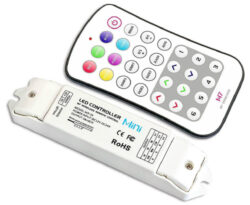 Tlačítkový dálkový ovladač RGB s přijímačem - Pro ovládání RGB pásků