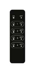 Tlačítkový čtyřzónový inteligentní dálkový ovladač - Pro nezávislé ovládání až čtyř jednobarevných světelných zón - vysílač