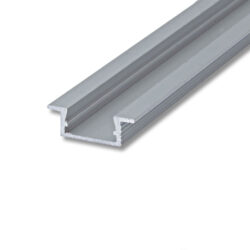 Profil WIRELI 02 ZAPUŠTĚNÁ stříbrný elox, 26x8x4000mm (metráž) - Hliníkový vkládaný profil.