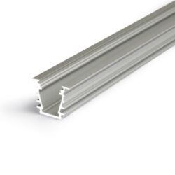 Profil WIRELI DEEP10 BC/UX stříbrný elox, 2m (metráž) - Hliníkový LED osvětlovací profil s velkou zástavnou hloubkou pro vytvoření souvislé světelné linie.