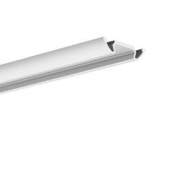 Profil STOS stříbrný elox, 31x7x2000mm (metráž) - Universální přisazený LED profil.