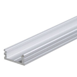 Profil WIRELI 01 stříbrný elox, 20x8x4000mm (metráž) - Universální přisazený hliníkový LED profil.