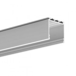 Profil LIPOD stříbrný elox, 26x24,5x2000mm (metráž) - Hliníkový bezokrajový LED osvětlovací profil pro přisazenou montáž na sádrokarton a nebo k zapuštění do profilu TEKNIK.
