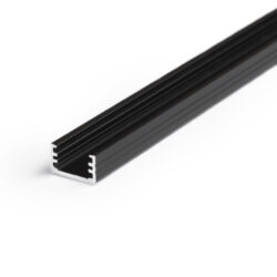 Profil WIRELI SLIM8 A/Z hliník černý elox, 2m (metráž) - Miniaturní LED hliníkový profil pro designové svícení.