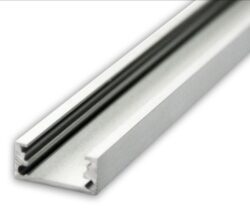 Profil WIRELI SWEDEN10 B/ stříbrný elox, 2m (metráž) - Hranatý přisazený  hliníkový LED profil.