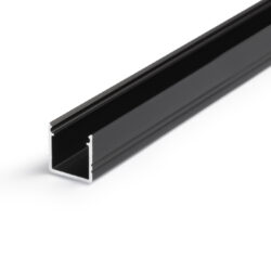 Profil WIRELI SMART10 AC2/Z černý elox, 2m (metráž) - Miniaturn hlinkov LED profil s vy zstavnou hloubkou.