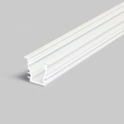 Profil WIRELI DEEP10 BC/UX bílý lak, 2m (metráž) - Hliníkový LED osvětlovací profil s velkou zástavnou hloubkou pro vytvoření souvislé světelné linie.