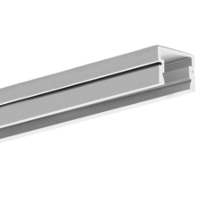 Profil PDS4 PLUS+ stříbrný elox, 16,2x12x2000mm (metráž) - Optimalizovaný hranatý přisazený LED profil s universálním použitím.