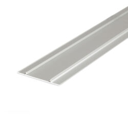 Profil WIRELI WALLE12 B1 vnější kryt stříbrný elox, 2m (metráž) - Kryt základny designového profilu pro vytvoření světelné linie na stěně, u stropu, na fasádě apod.