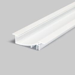 Profil WIRELI FLAT8 H/UX bílý lak, 2m (metráž) - Hliníkový LED profil s nepřímým svícením.