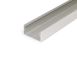 Profil WIRELI LOWI PH/ stříbrný elox, 2m (metráž) - Masivní LED profil pro konstrukci svítidel se sníženou hloubkou.