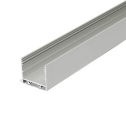 Profil WIRELI VARIO30-02 stříbrný elox, 2m (metráž) - Nakládaný profil VARIO30.
