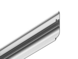 Profil WIRELI SKIRT10 AC2/Q9 stříbrný elox, 2m (metráž) - Nakládaná soklová lišta.