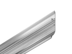 Profil WIRELI SKIRT10 AC2/Q9 hliník surový, 2m (metráž) - Nakládaná soklová lišta.