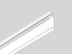 Profil WIRELI SKIRT10 vnější kryt bílý lak, 2m (metráž) - Nakládaná soklová lišta.