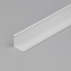 Profil WIRELI CABI DUO E bílý lak, 2m (metráž) - Universální rohový LED profil pro 2 LED pásky.